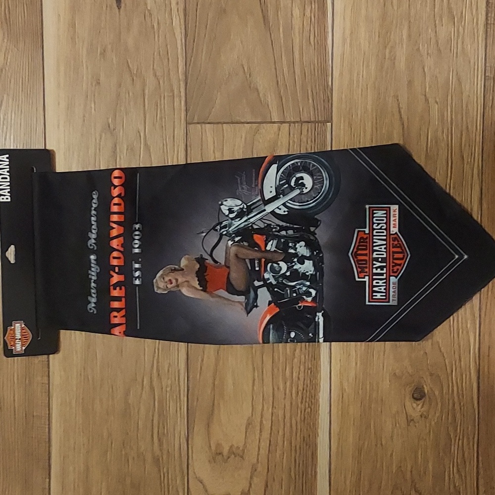 Rare Harley Davidson Marilyn Monroe Bandana, NWT
